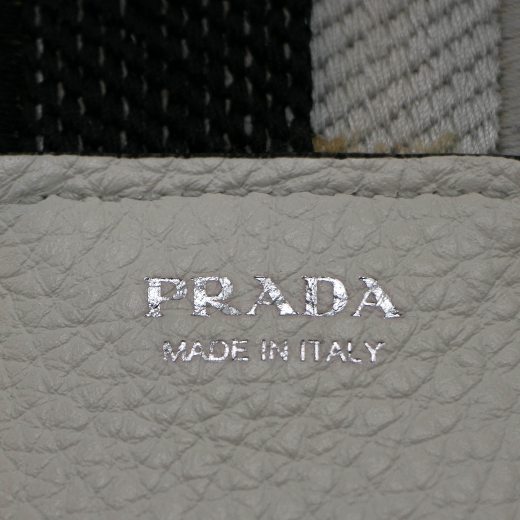 Prada Flou Leather Shoulder Bag White