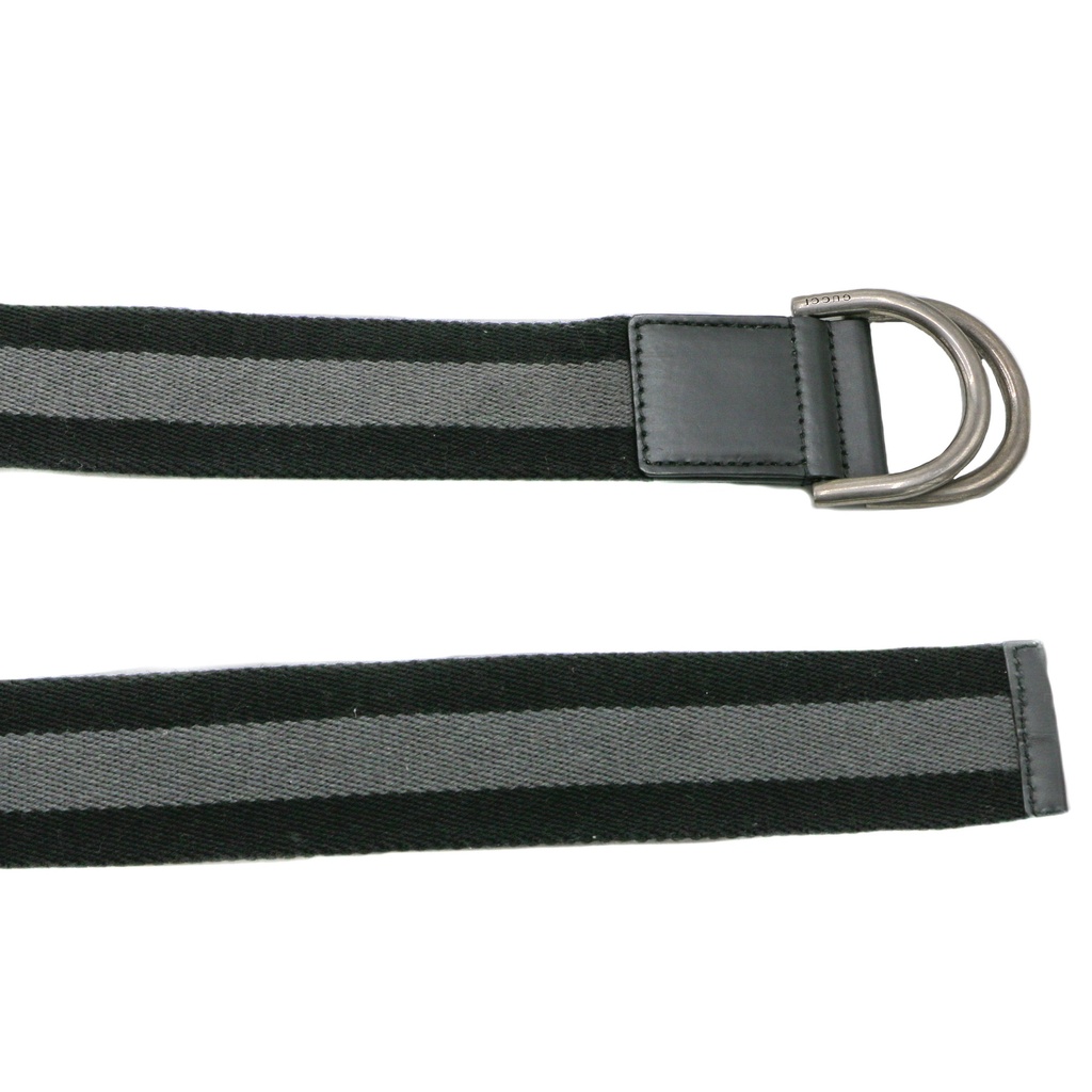 Gucci Black and Grey Belt 317277 Size 90 36