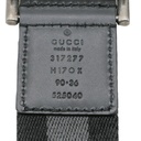 Gucci Black and Grey Belt 317277 Size 90 36