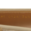 Christian Dior Ballet Flat Light Brown Quilted Cannage Calfskin Size 36 1/2