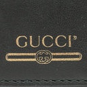 Gucci Black Leather Gucci Logo Card Holder 547596