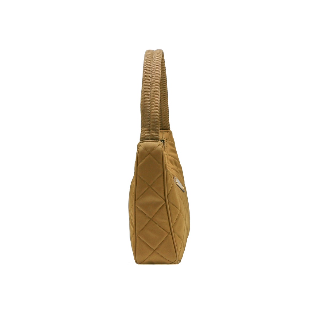 Prada Hobo Quilted Nylon Tabacco Handbag NE051