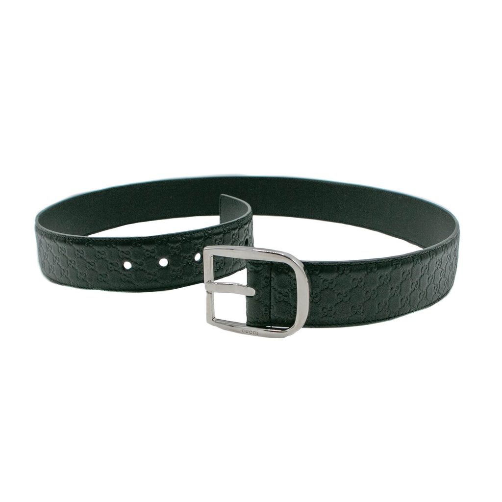 Gucci Microguccissima Black Belt 449716 In Size 95 38