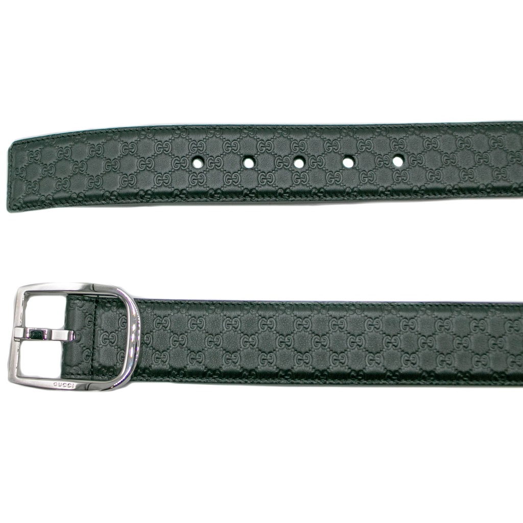 Gucci Microguccissima Black Belt 449716 In Size 95 38