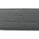 Gucci Microguccissima Black Belt 449716 In Size 95 38