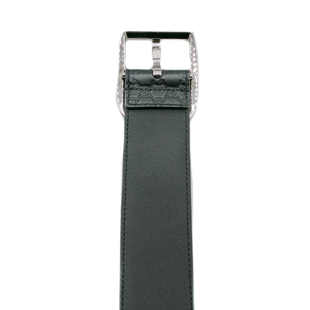 Gucci Microguccissima Black Belt 449716 In Size 95 38