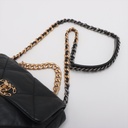 Chanel 19 Lambskin Shoulder Bag Black 