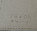 Prada White Small Saffiano Leather Wallet With Logo 2ML049