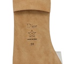 Christian Dior D-Club Slide White Calfskin Size 38