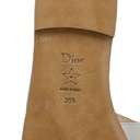 Christian Dior D-Club Slide White Calfskin Size 35 1/2