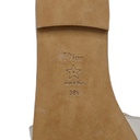 Christian Dior D-Club Slide White Calfskin Size 38 1/2