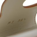 Christian Dior D-Club Slide White Calfskin Size 38 1/2