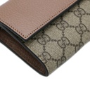 Gucci Marmont Leather Continental Wallet Dusty Pink 456116