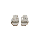 Christian Dior D-Club Slide White Calfskin Size 38