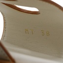 Christian Dior D-Club Slide White Calfskin Size 38