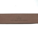 Guccin GG Marmont Leather Slim Black Belt with Shiny Buckle 414516 In Size 95 35