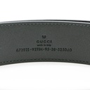 Gucci Belt with Interlocking G Detail 673921 In Size 95 38