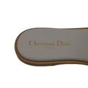 Christian Dior D-Club Slide White Calfskin Size 40