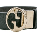 Gucci Calfskin 1973 Reversible Belt Black And Brown 450000 In Size 85 34