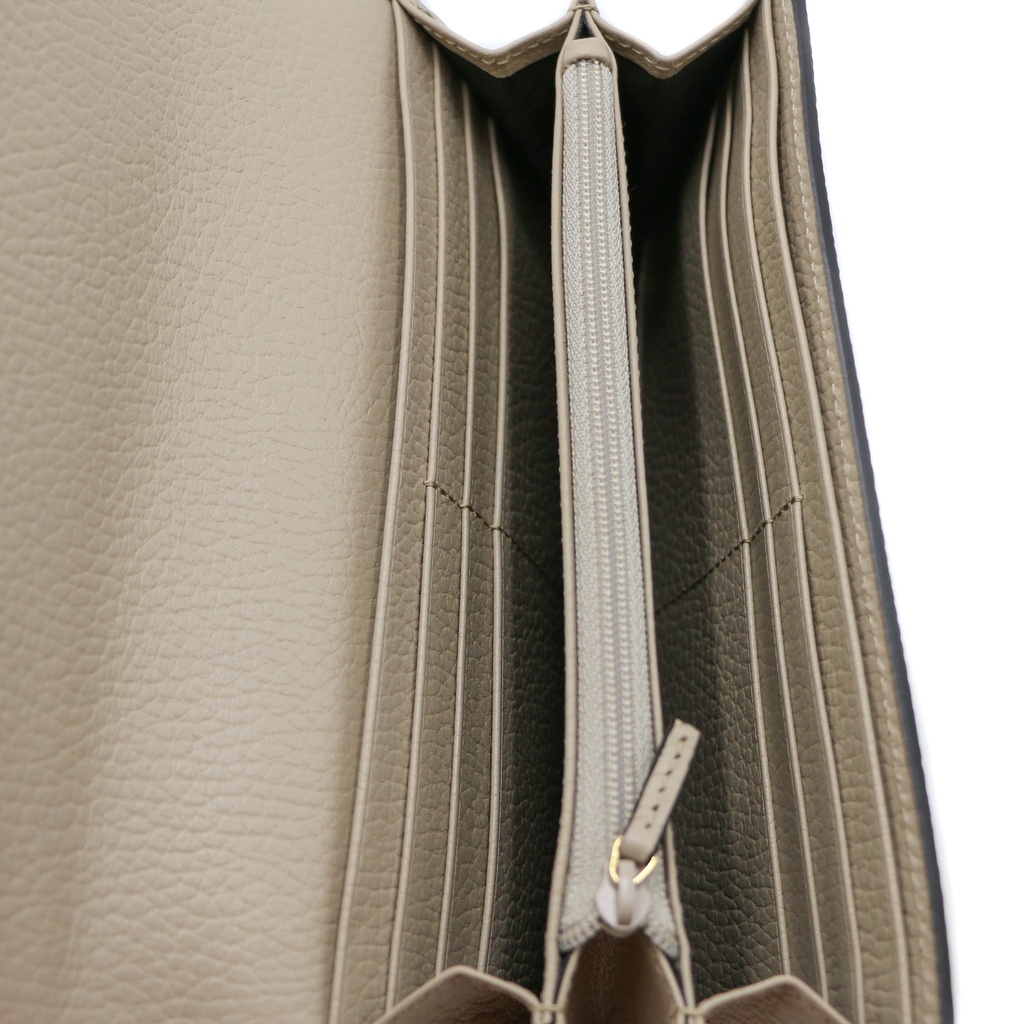 Gucci GG Marmont Leather Continental Wallet Beige 456116