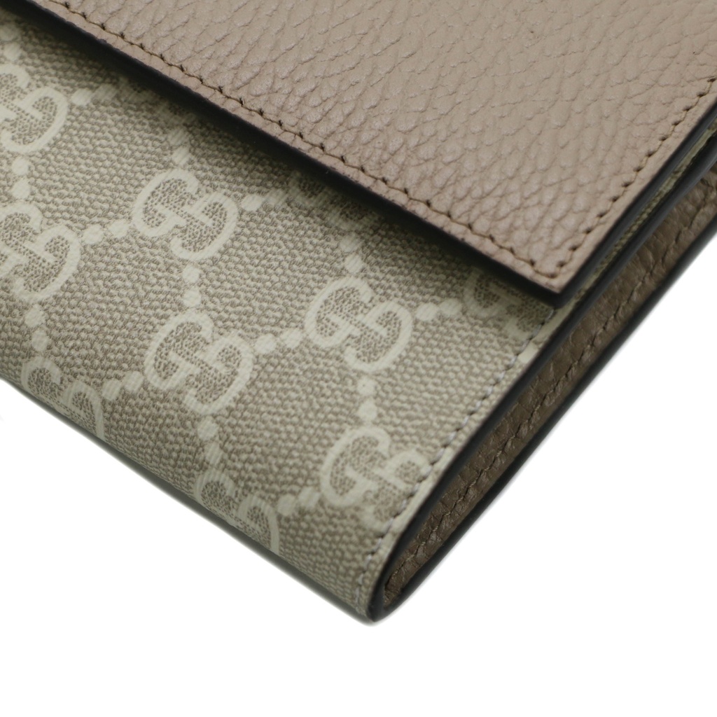 Gucci GG Marmont Leather Continental Wallet Beige 456116