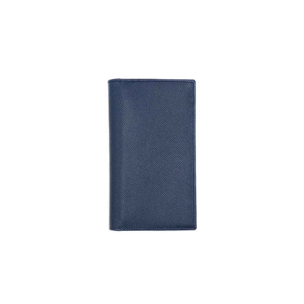 BVLGARI/Bulgari Bifold Blue Calf Leather Wallet
