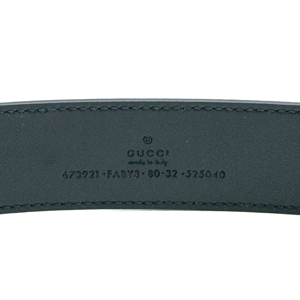 Gucci Belt with Interlocking G Detail 673921 In Size 80 32