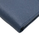 BVLGARI/Bulgari Bifold Blue Calf Leather Wallet