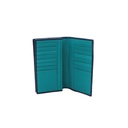 BVLGARI/Bulgari Bifold Blue Calf Leather Wallet