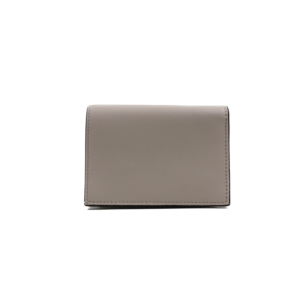 Prada Small Leather Embossed Logo White Wallet 1MV204
