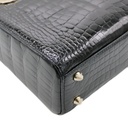 Christian Dior Lady Dior Small Handbag In Black Crocodile