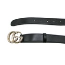 Gucci Black Belt With Silver Buckle 95 38 795638