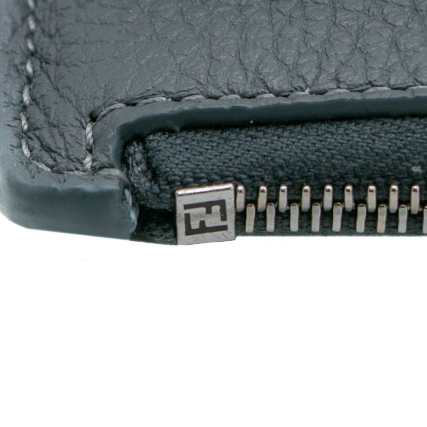 Fendi Peekaboo Blue Selleria Card Holder