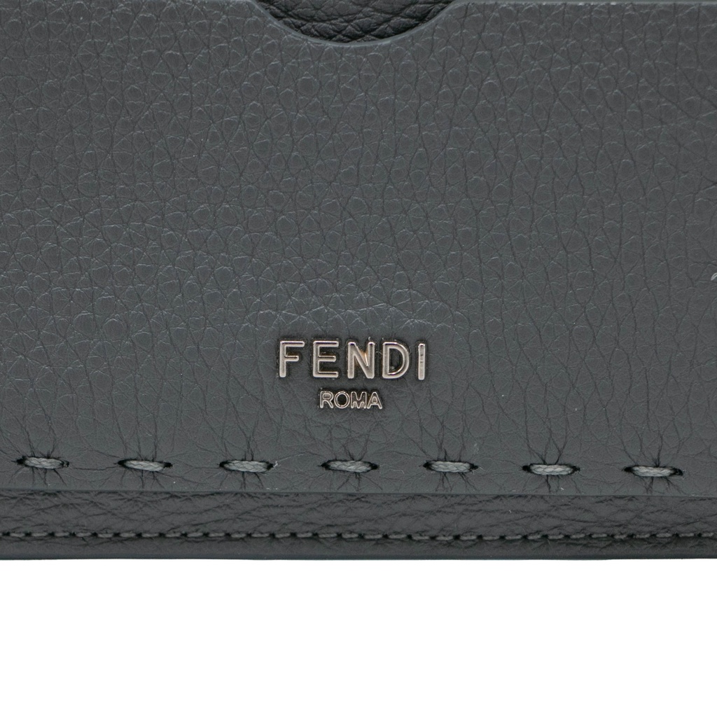 Fendi Peekaboo Blue Selleria Card Holder
