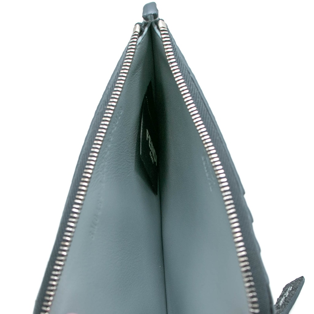 Fendi Peekaboo Blue Selleria Card Holder