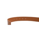 Balenciaga Women's BB Thin Belt In Brown Calfskin And Silver Buckle In Size 90
