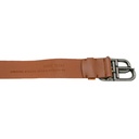 Balenciaga Women's BB Thin Belt In Brown Calfskin And Silver Buckle In Size 90