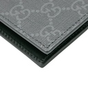Gucci Kingsnake Print GG Supreme Wallet Black 451268