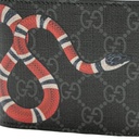 Gucci Kingsnake Print GG Supreme Wallet Black 451268