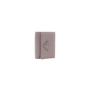 Prada Saffiano Triangle Tri-Fold Wallet Pink