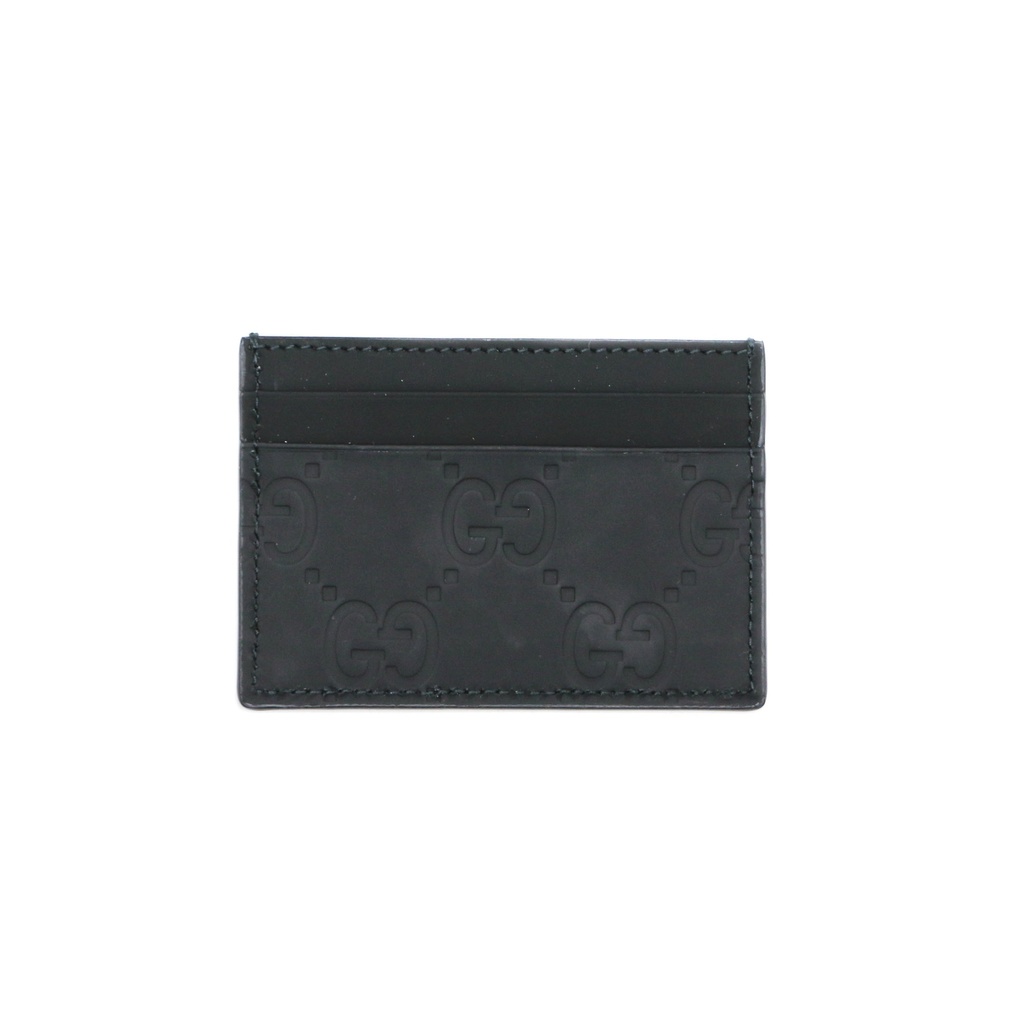 Gucci GG Rubber-Effect Card Case Black 771315