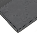 Gucci GG Rubber-Effect Card Case Black 771315