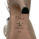 Christian Dior J'Adior Slingback Pump Beige Technical Fabric Size 38