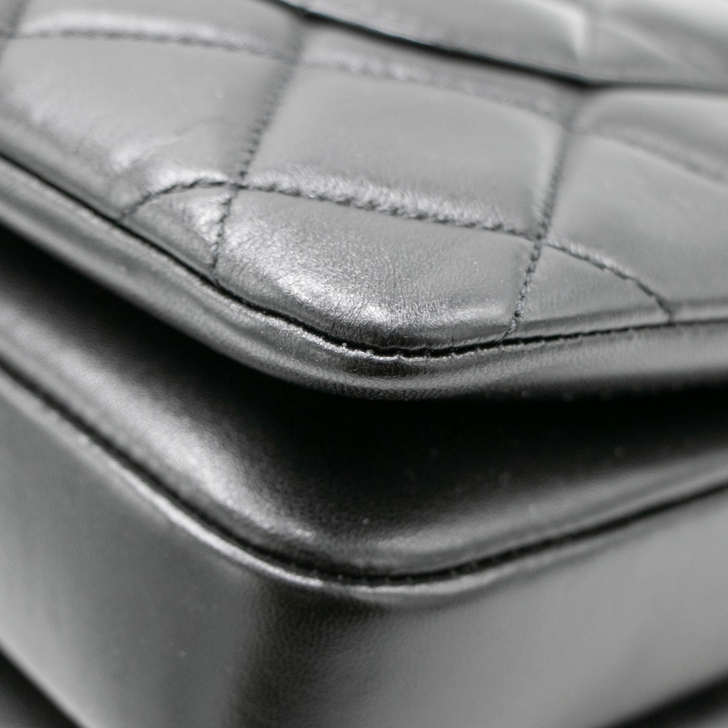 Chanel Black Quilted Leather Small Trendy CC Top Handle Bag