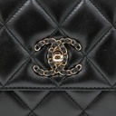 Chanel Black Quilted Leather Small Trendy CC Top Handle Bag