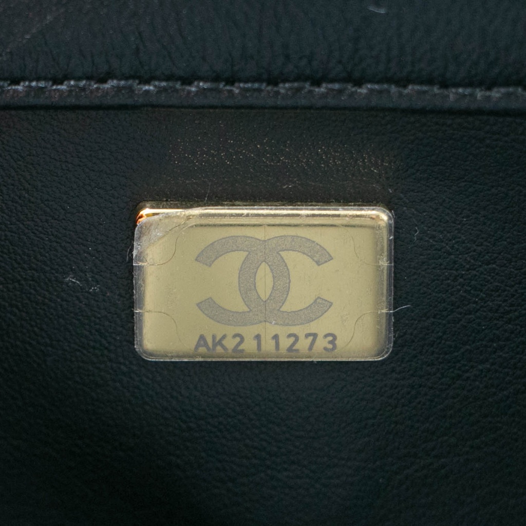 Chanel Black Quilted Leather Small Trendy CC Top Handle Bag