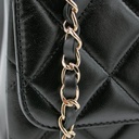 Chanel Black Quilted Leather Small Trendy CC Top Handle Bag