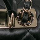Chanel Black Quilted Leather Small Trendy CC Top Handle Bag