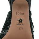 Christian Dior J'Adior Slingback Pump Black Short Heel Size 37 1/2