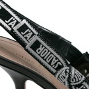 Christian Dior J'Adior Slingback Pump Black Short Heel Size 37 1/2